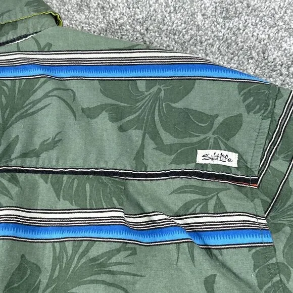 Salt Life Men's Button Down Live Salty Hawaii Shirt Shirt Sleeve Size Large - Picture 15 of 15